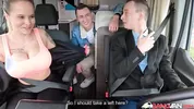 BangVan - A Stressed-out Office Worker Lets Off Some Steam Inside BangVan with Busty Jen!
