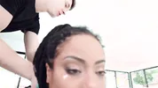 Bored Dark Haired Babe Fingers Herself Then Takes Facial - TeenMegaWorld