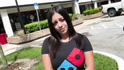 Real Street Pick Up | Pizza Slut Gets Fucked | Melz Tube | 19 years old slut | Teddy Tarantino