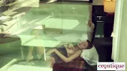Eroutique - Lurk Just Outside Petite Katya's Window As She Rubs Her Wet Pussy While You Stroke Your Cock Through your Pants