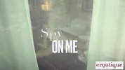 Eroutique - Lurk Just Outside Petite Katya's Window As She Rubs Her Wet Pussy While You Stroke Your Cock Through your Pants
