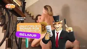 Married couple was so horny they started to fuck right on the stairs
