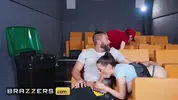 BRAZZERS - Ramona Lapiedra’s Movie Date Turns Into A Wild Theater Threesome With Xander And Jordi