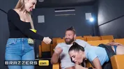 BRAZZERS - Ramona Lapiedra’s Movie Date Turns Into A Wild Theater Threesome With Xander And Jordi
