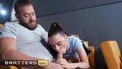 BRAZZERS - Ramona Lapiedra’s Movie Date Turns Into A Wild Theater Threesome With Xander And Jordi