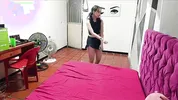 Hot stepsister LorensSex gets her big tight pussy fucked until he spills all the cum on her face