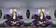 UP CLOSE VR - Sultry Kitty Cam Ditches Her Gothic Attire To Energetically Ride Your Dick - POV