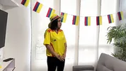 Mi horny Latina best friend waits for me without underwear and bets her rich wet pussy if her team wins. 2026 World Cup Special!