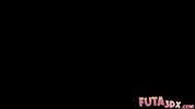 FUTA3DX - Fiery Busty Redhead Devours Massive Dick