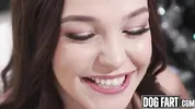 DOGFART - Busty Rissa May Devours Stepdad's Massive Holiday Cock