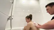 Back rub ignites fierce creampie passion