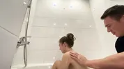 Back rub ignites fierce creampie passion