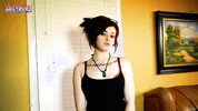 Brunette Marcie Intense Toys Masturbation!