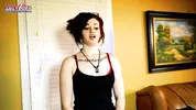 Brunette Marcie Intense Toys Masturbation!