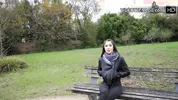 lovely brunette shows her perfect big ass during video casting