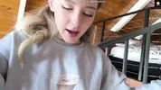 feeling naughty in the cabin while waiting for my boyfriend to get back
