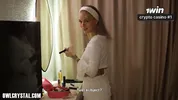 Stepsister Moans During Massage and Gets Creampie in Her Tight Pussy