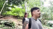 Daring couple gets lost in the woods and ends up fucking in a hidden paradise!