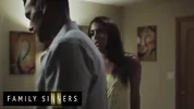 FAMILY SINNERS - Amazingly Stunning Babe Rides A Big Cock Then Gets Her Pussy Filled With Cum