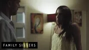 FAMILY SINNERS - Amazingly Stunning Babe Rides A Big Cock Then Gets Her Pussy Filled With Cum
