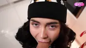 Naughty Girl Wants Candy, Gets Dick Instead – Xmas Blowjob & Squirt