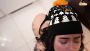 Naughty Girl Wants Candy, Gets Dick Instead – Xmas Blowjob & Squirt