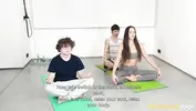 CuckoldXXX - Flexible Slut Vixi Rafi cheats on her cuckold boyfriend with yoga tutor Falco White