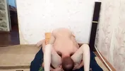 DATEZONE - Your wife with curly hair has homemade sex on the floor