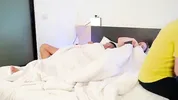 Step Mom Shared Bed with her Step Son and has a squirting Orgasm while her Step Dad wasn't looking!