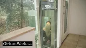 A moment of escape from the office