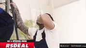 ROCCO SIFFREDI - Hot Redhead Double Stuffed By Massive Cocked Handymen