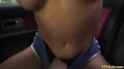 DTFSluts - Sweaty sex inside the car