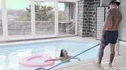 Asian Babe Polly Pons Couldnt Resist From Pool Boy Huge Dick