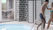 Asian Babe Polly Pons Couldnt Resist From Pool Boy Huge Dick