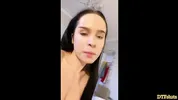 vixen Juicy takes center stage, recording every intimate moment of her solo pleasure session