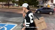 Empanadas Sales Boy from zero sales to hot fuck with his client who had no money christmas eve, he cumshots a lot in her mouth (PART 1)