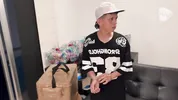 Empanadas Sales Boy from zero sales to hot fuck with his client who had no money christmas eve, he cumshots a lot in her mouth (PART 1)