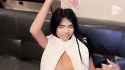 Empanadas Sales Boy from zero sales to hot fuck with his client who had no money christmas eve, he cumshots a lot in her mouth (PART 1)