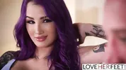Tattooed Babe Valerica Steele Gives Footjob Before Fucking
