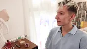 She showed her stepbrother how to be a slut. His stepdad appreciated his efforts.