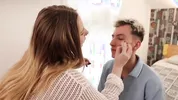 She showed her stepbrother how to be a slut. His stepdad appreciated his efforts.