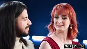 WIFEY Married MILF Queen Mirage Takes A Huge BBC While Hubby Cheers On