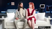 WIFEY Married MILF Queen Mirage Takes A Huge BBC While Hubby Cheers On