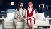 WIFEY Married MILF Queen Mirage Takes A Huge BBC While Hubby Cheers On