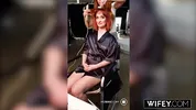 WIFEY Married MILF Queen Mirage Takes A Huge BBC While Hubby Cheers On