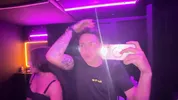 Night of sex and a lot of cum in the bar bathroom
