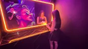 Night of sex and a lot of cum in the bar bathroom