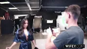 WIFEY Stunning Hotwife Amiee Cambridge Gets Stretched Out By Monster BBC While Holding Hubby's Hands