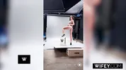 WIFEY Stunning Hotwife Amiee Cambridge Gets Stretched Out By Monster BBC While Holding Hubby's Hands
