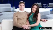 WIFEY Stunning Hotwife Amiee Cambridge Gets Stretched Out By Monster BBC While Holding Hubby's Hands